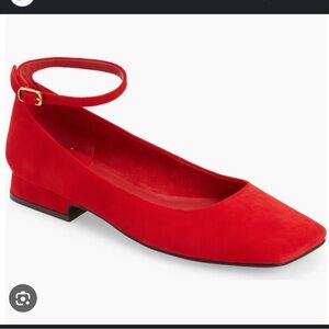 Jeffrey Campbell Envious Flat in Red